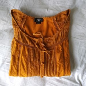 Anthropologie Deletta Pintuck Striped Blouse